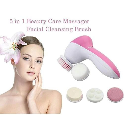 340 -5-in-1 Smoothing Body Facial Massager (Pink)