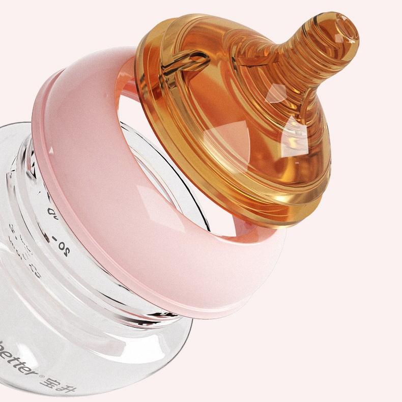 Wide Neck Silicone Baby Feeding Bottle