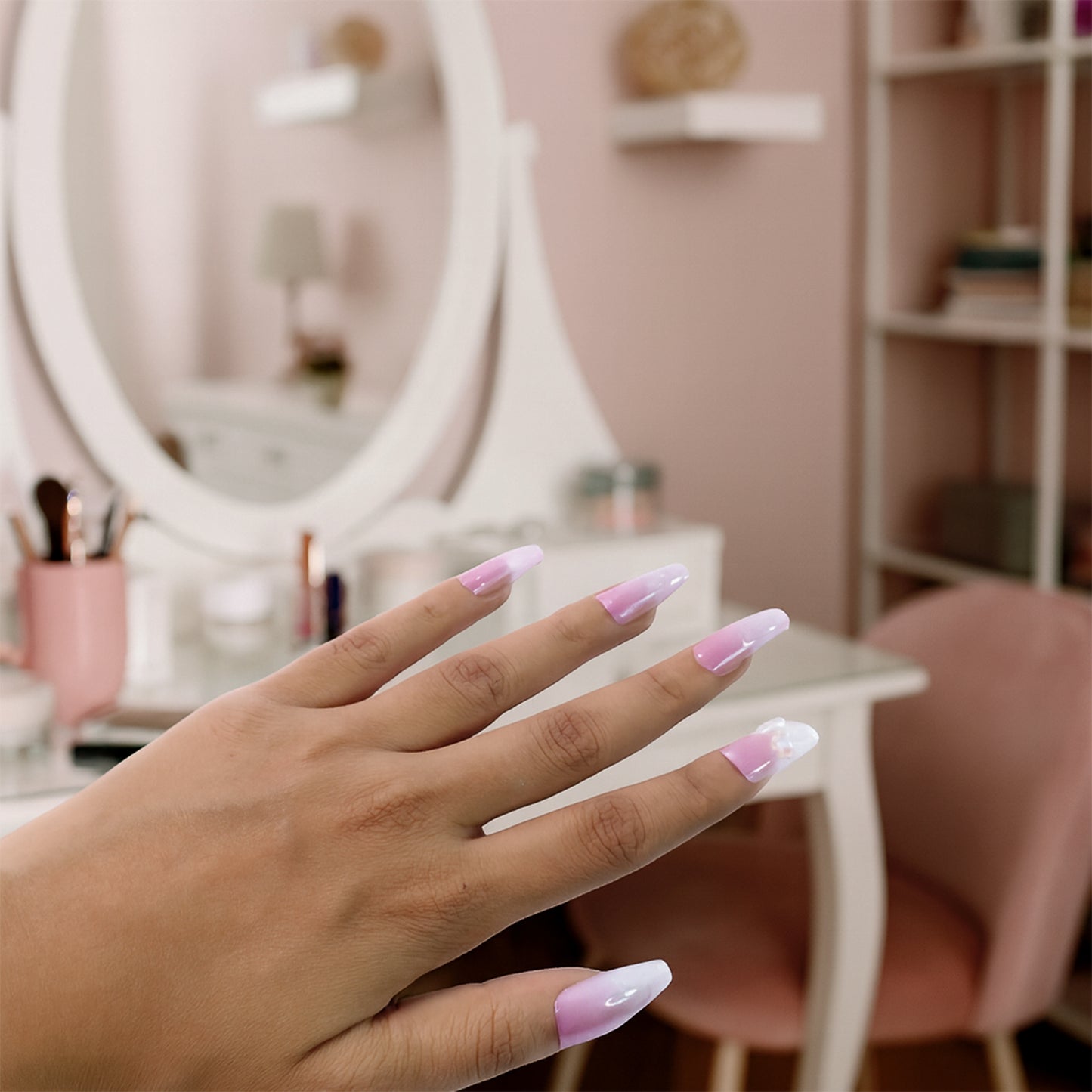 Artificial False Nail Set With Mix Design - (1 Set)