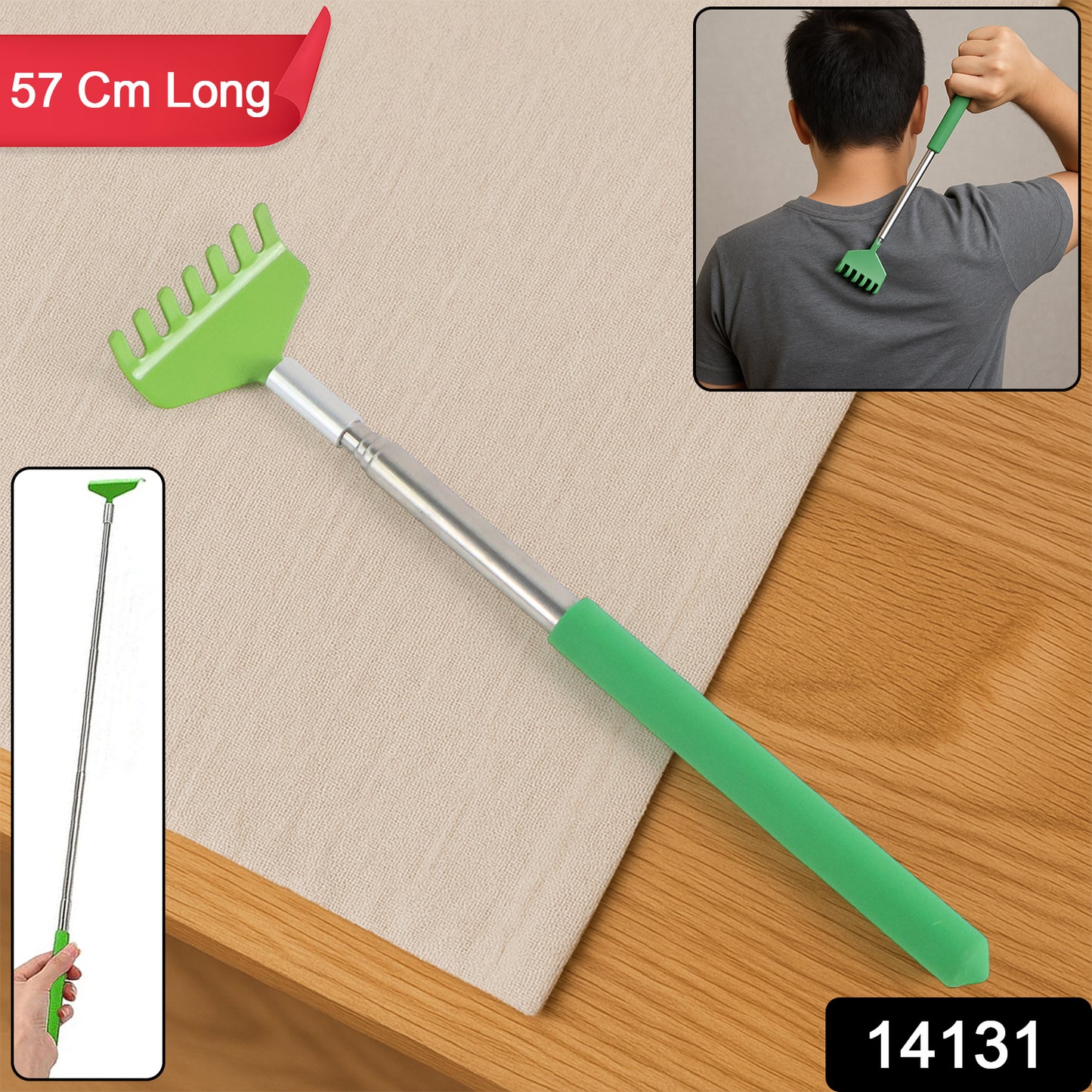 Khujli Stick  57 Cm Long Telescopic Back Scratcher (1 Pc)