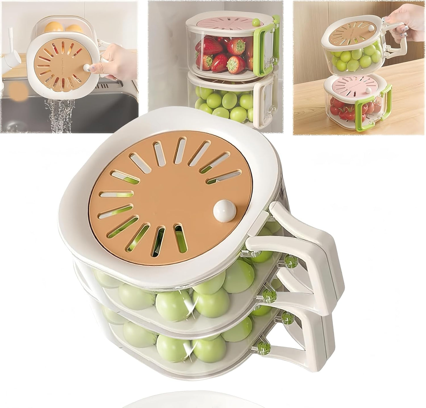 Fruit And Vegetable Drain Basket