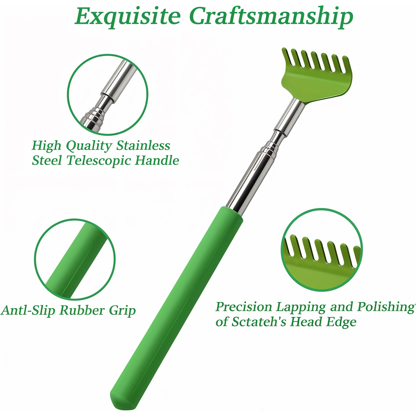 Khujli Stick  57 Cm Long Telescopic Back Scratcher (1 Pc)