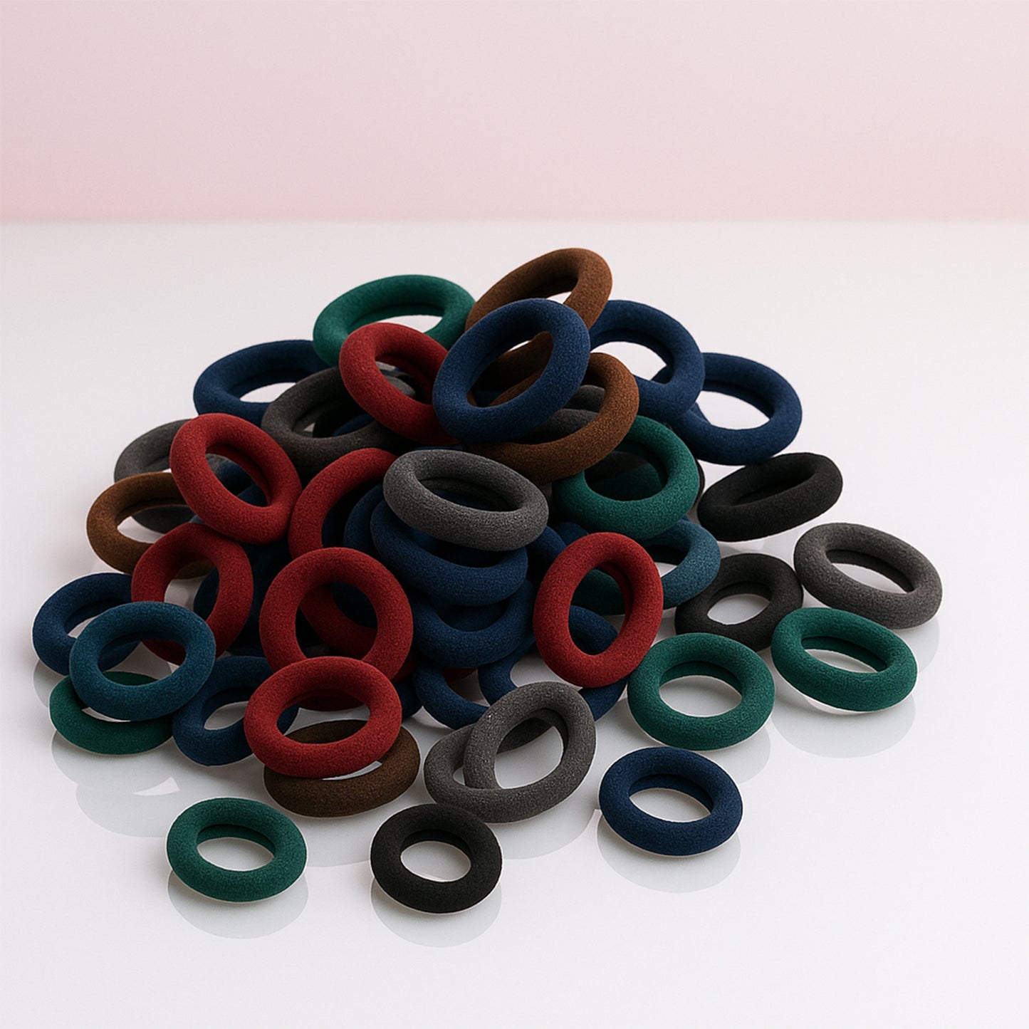 Small Hairbands Bands For Hair Rubber Bands (Pack Of 50  Multicolour)