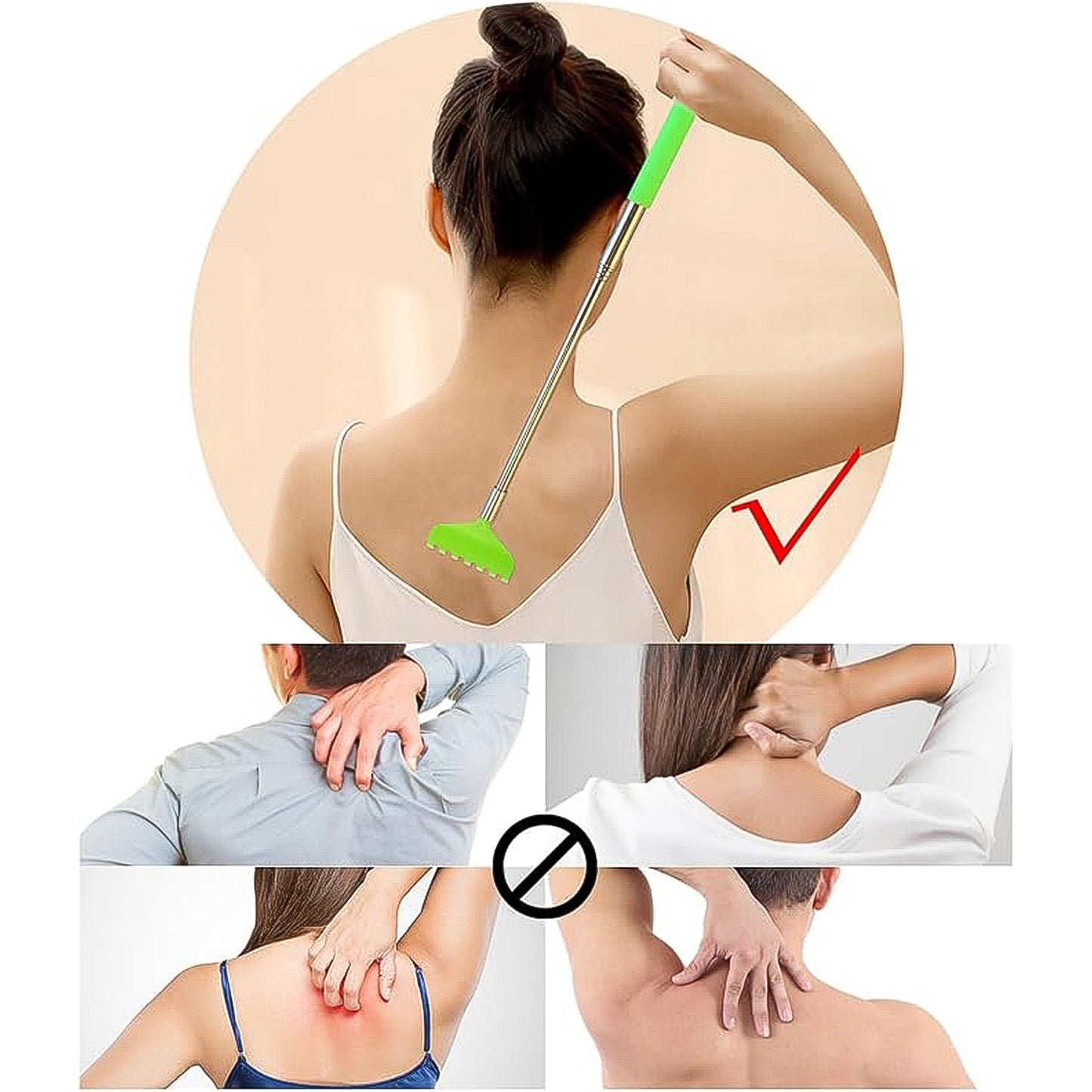 Khujli Stick  57 Cm Long Telescopic Back Scratcher (1 Pc)